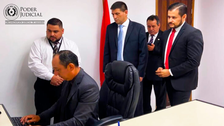 Juzgado de Paz de Capitán Bado ya cuenta con Oficio Electrónico.