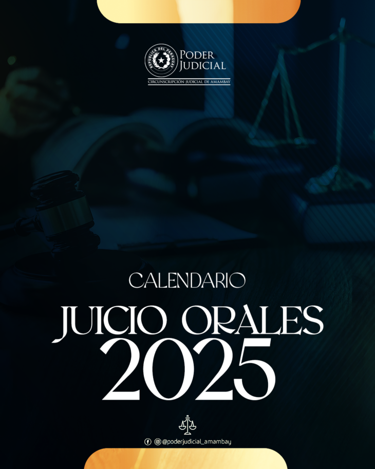 Calendario Juicio Orales 2025