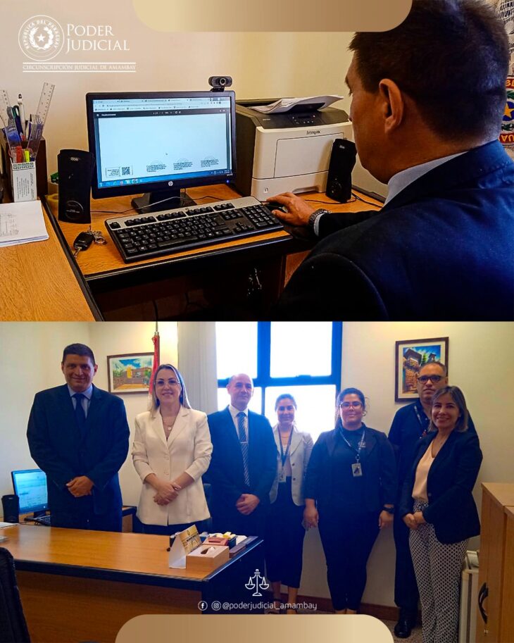 Se realizó la primera firma digital en Tribunal de Apelación de Amambay