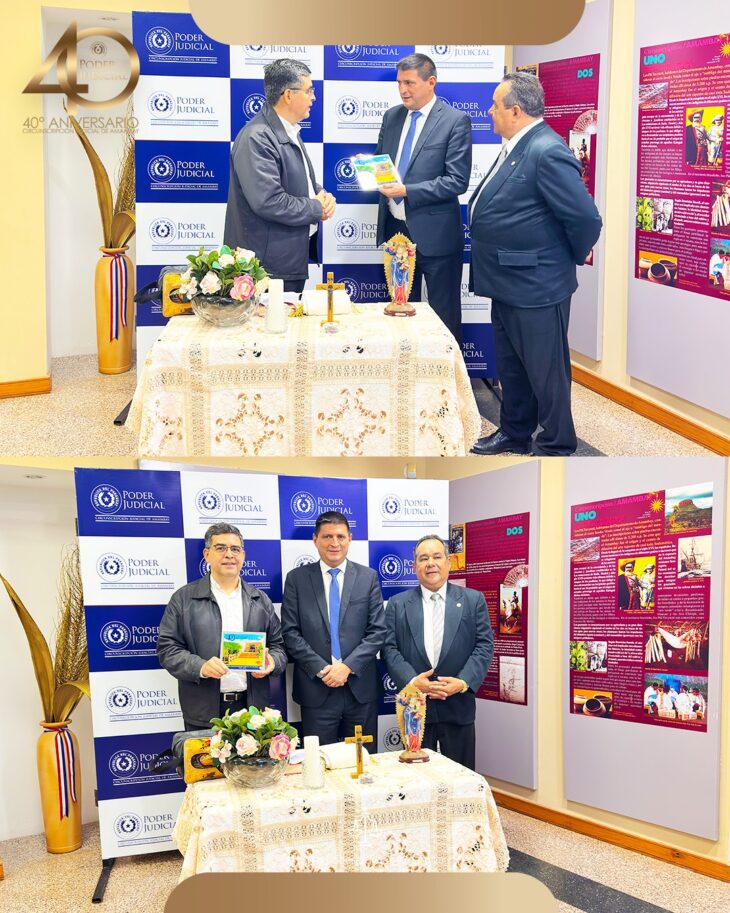 Bendición religiosa en conmemoración del 40º Aniversario de la Circunscripción Judicial de Amambay.