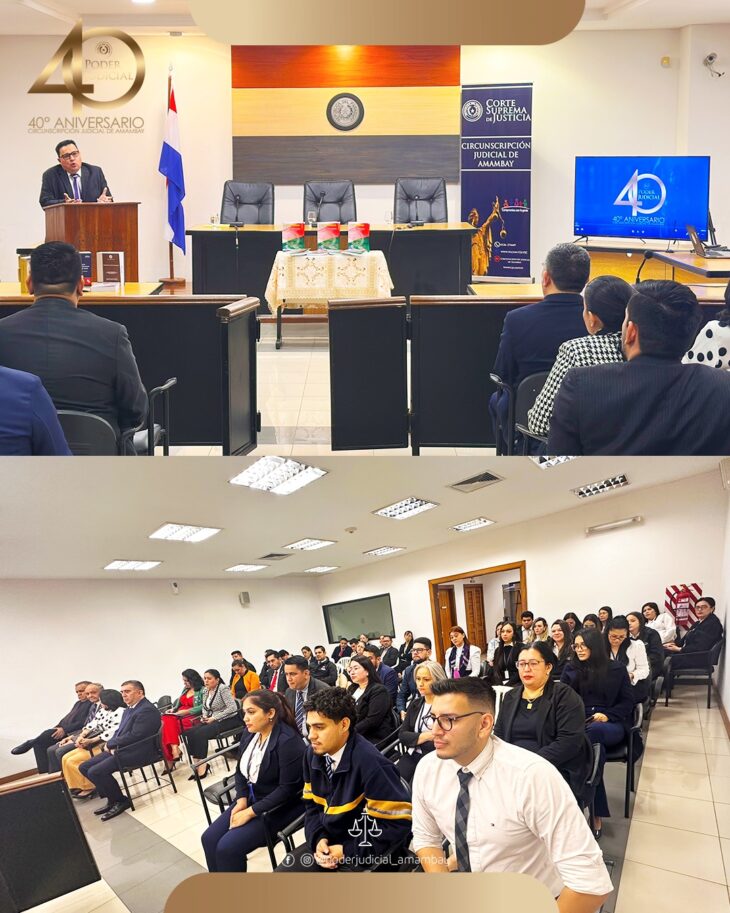 Jornada jurídica en conmemoración del 40º aniversario de la Circunscripción Judicial de Amambay.