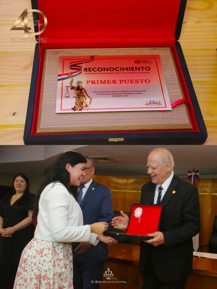 Circunscripción Judicial de Amambay, gana el PRIMER LUGAR en el Concurso de Buenas Prácticas Judiciales, organizado por la Corte Suprema de Justicia.