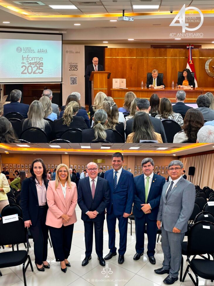 Participación en el Informe de Gestión  Corte Suprema de Justicia.
